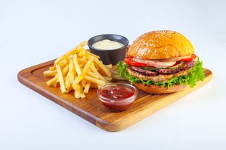 Hamburger di pollo alla piastra