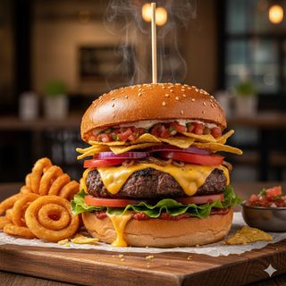 Mexican burger menù