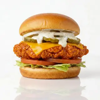 Buffalo chicken burger