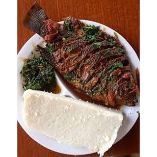 Ugali + Samaki/Fish