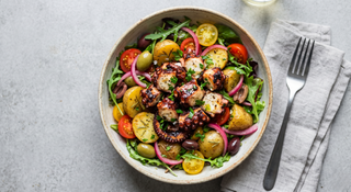 Insalata calda di polpo