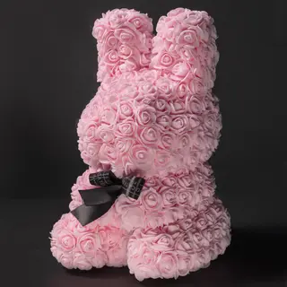 Pink flower bunny