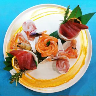 77. Carpaccio di salmone  -10 pezzi