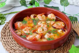 54.Langostinos con ajo