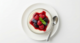 Panna Cotta cu fructe de padure