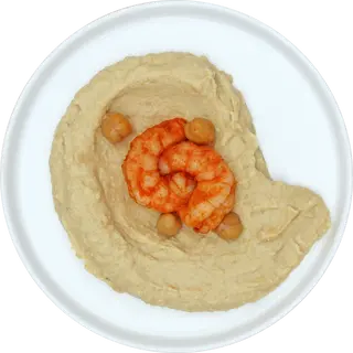 Hummus Ceci e Mazzancolle al Peperoncino | 150 g