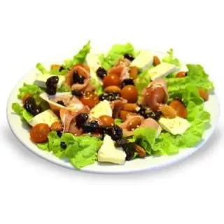 Ensalada Mediterránea Con Jamón Serrano