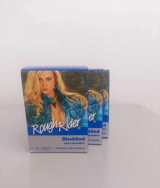 Rough Rider Studded Extra Sensation Condoms, 3 Pieces