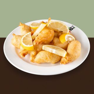 43A Gamberetti fritto con salsa limone
