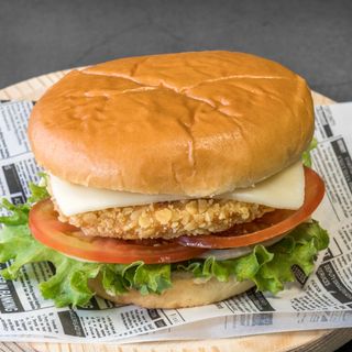 Hamburguesa de pollo  crispy 
