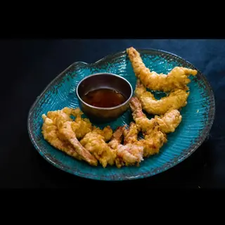 Langostinos En Tempura Con Salsa Thai Chilli