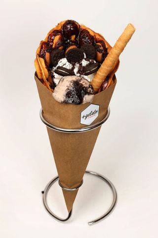 Bubble Waffle de Oreo
