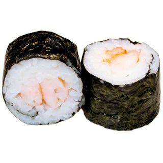 Maki de gamba con aguacate (8 pzs.) (crustáceos)