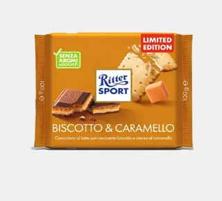 Ritter sport biscotto e caramello