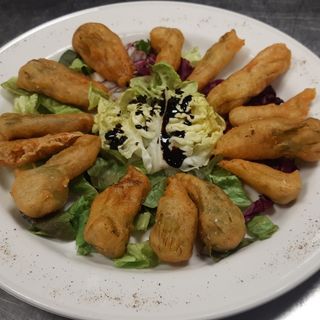 Fiori di zucchine fritto