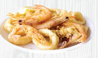 Frittura di calamari e gamberi