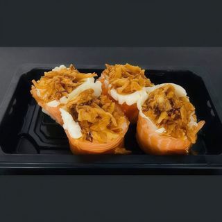 Gunkan Crispy Salmon (4 Peças)