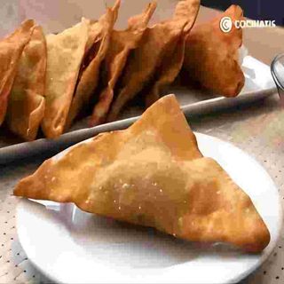 WAN tun frito 炸馄饨