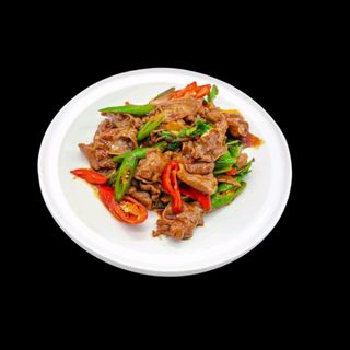Maiale saltato con peperoncini-尖椒炒肉