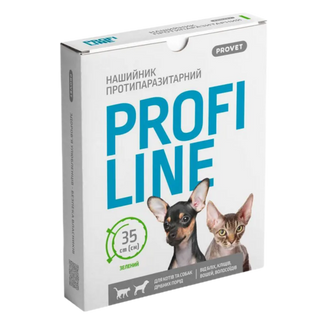 Нашийник Профілайн зелений, 35см