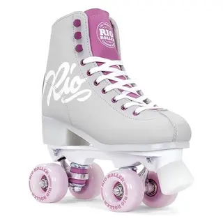 Ролики Rio Roller Script grey-purple, Сіро-фіолетовий, 35,5