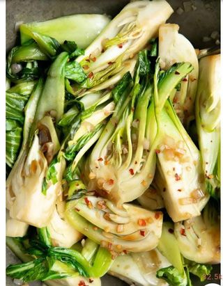 Garlic Fried Pok Choy