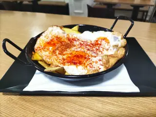 Veg - Huevos rotos vegetarianos
