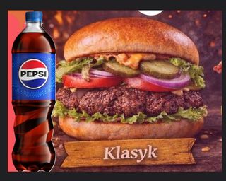 Klasyk Burger + Pepsi 500ml