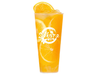 Orange ice tea