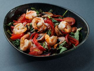 САЛАТ з КРЕВЕТКОЮ І МІДІЯМИ (250g)