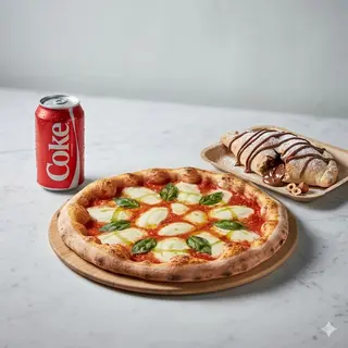 Combo Margherita + Dolce + Bibita lattina