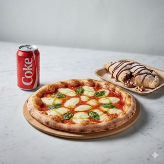 Combo Margherita + Dolce + Bibita lattina