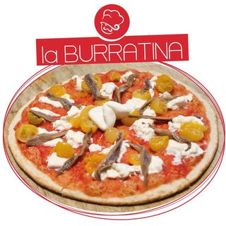 Pizza la burratina al spicchio