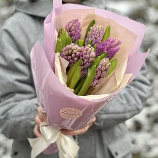Букет з гіацинтами
