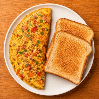 Spiced Swahili Omelette + Toast