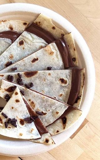 A. Piadina com Nutella