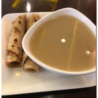 Chapati with Plain Chicken Soup
