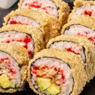 Рол в темпурі з вугром