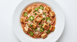 Linguine cu piept de pui