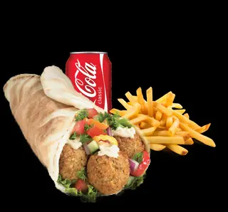 Menù MEDIO piadina Falafel con bevanda e patatine