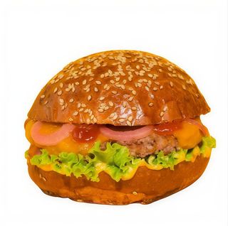 Hamburguesa golden mango