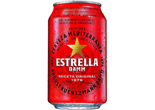 Cervez Estrella Damm Lata 33CL.