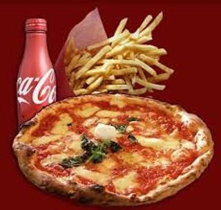 Menù pizza baby Margherita più patatine