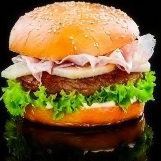 Hambúrguer Queijo e Fiambre