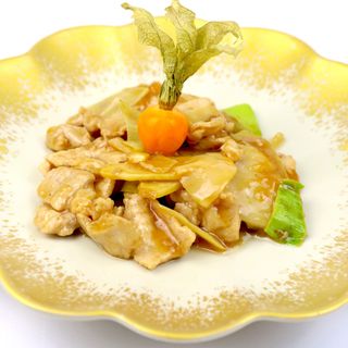 Maiale con Porro e Zenzero