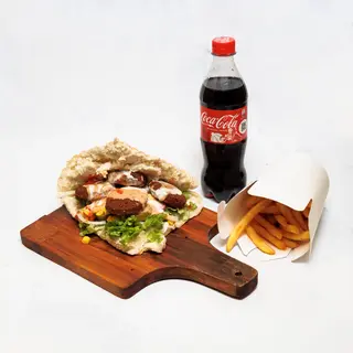 Falafel lepinja menu