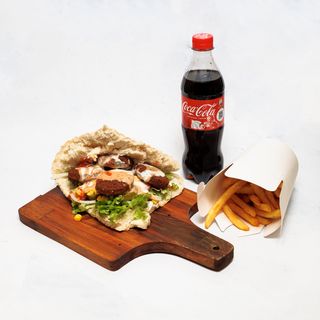 Falafel lepinja menu