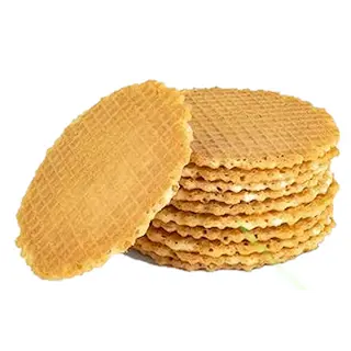 Galletas wafer crujientes redondas GLUTEN FREE