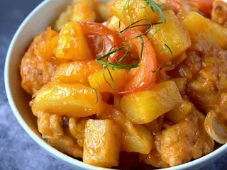 Pollo con piña