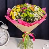 Buchet din crizanteme în hârtie